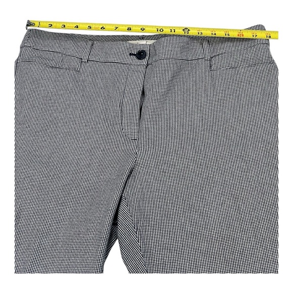 Women Black White Pants EUC size 16 curvy - Picture 3 of 9